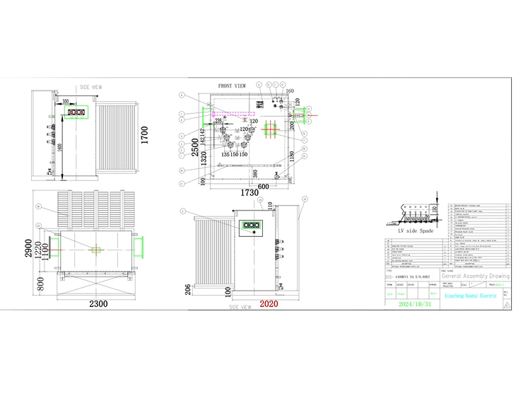 Nos dessins de conception pour le transformateur de remplacement