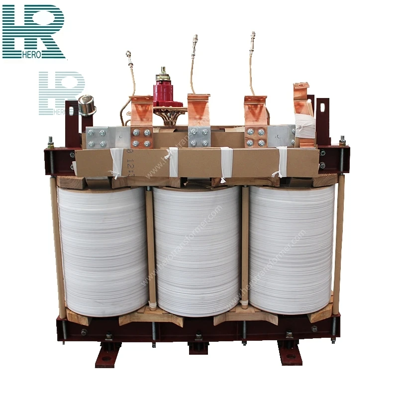 Ensemble noyau et bobine de transformateur immerg&eacute; dans l'huile